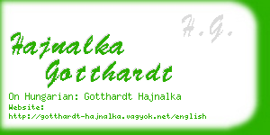 hajnalka gotthardt business card